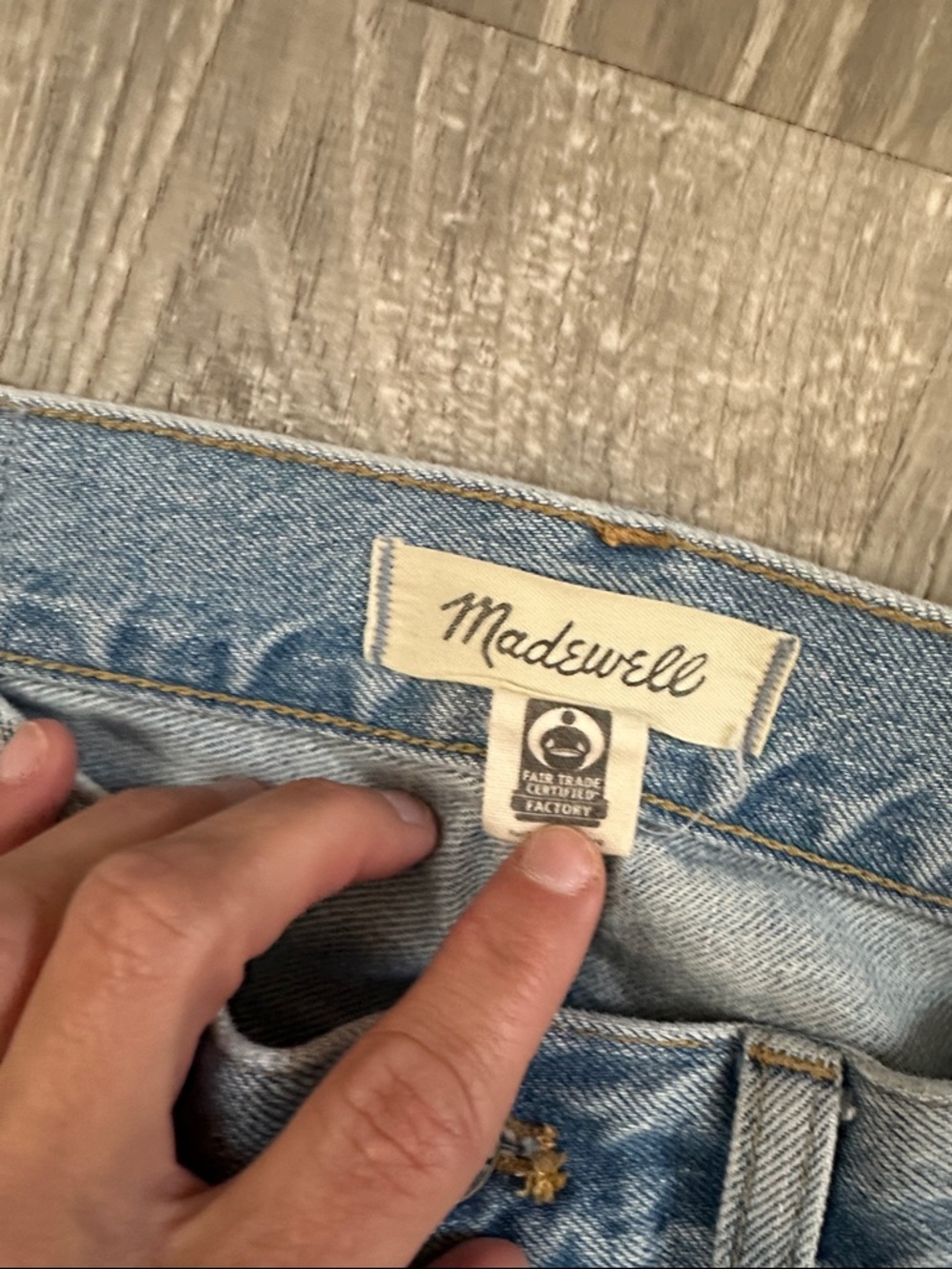 Madewell Low Slung Baggy Crop 26 - Picture 3 of 7